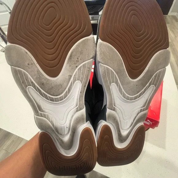 Puma Green, Black and Orange Athletic Shoes - Picture 4 of 10